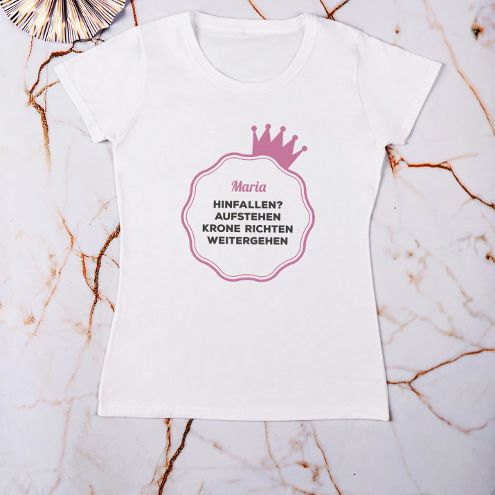 Krone - T-Shirt mit Aufdruck für Damen